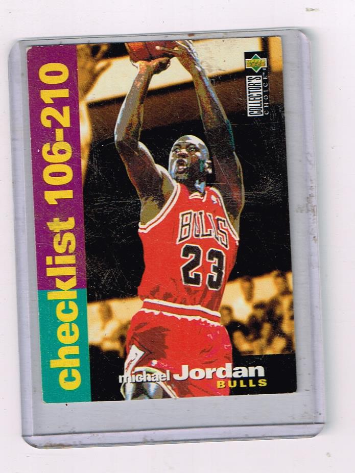 Michael Jordan Upper Deck Checklist Basketball Card