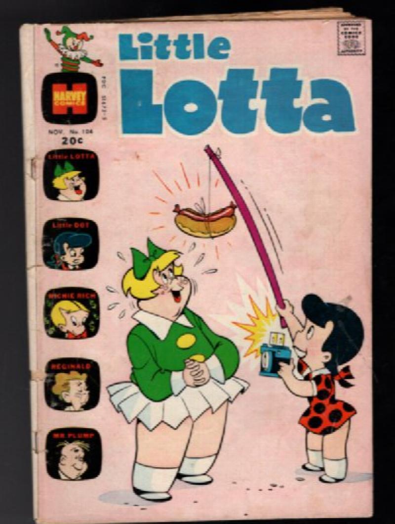 Nov 1972 Vintage Harvey Comics Little Lotta 104 Comic Book