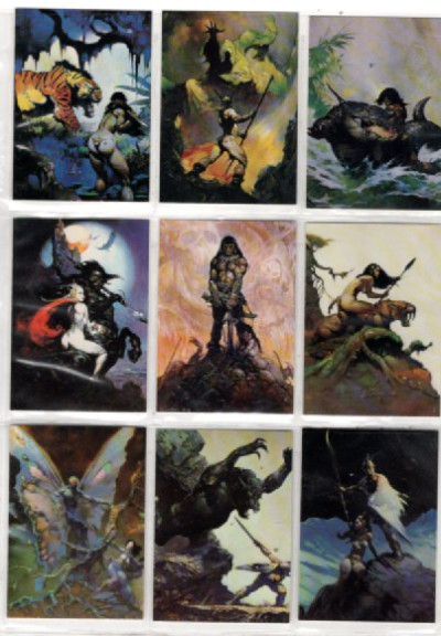 Frank Frazetta: 9 trading cards